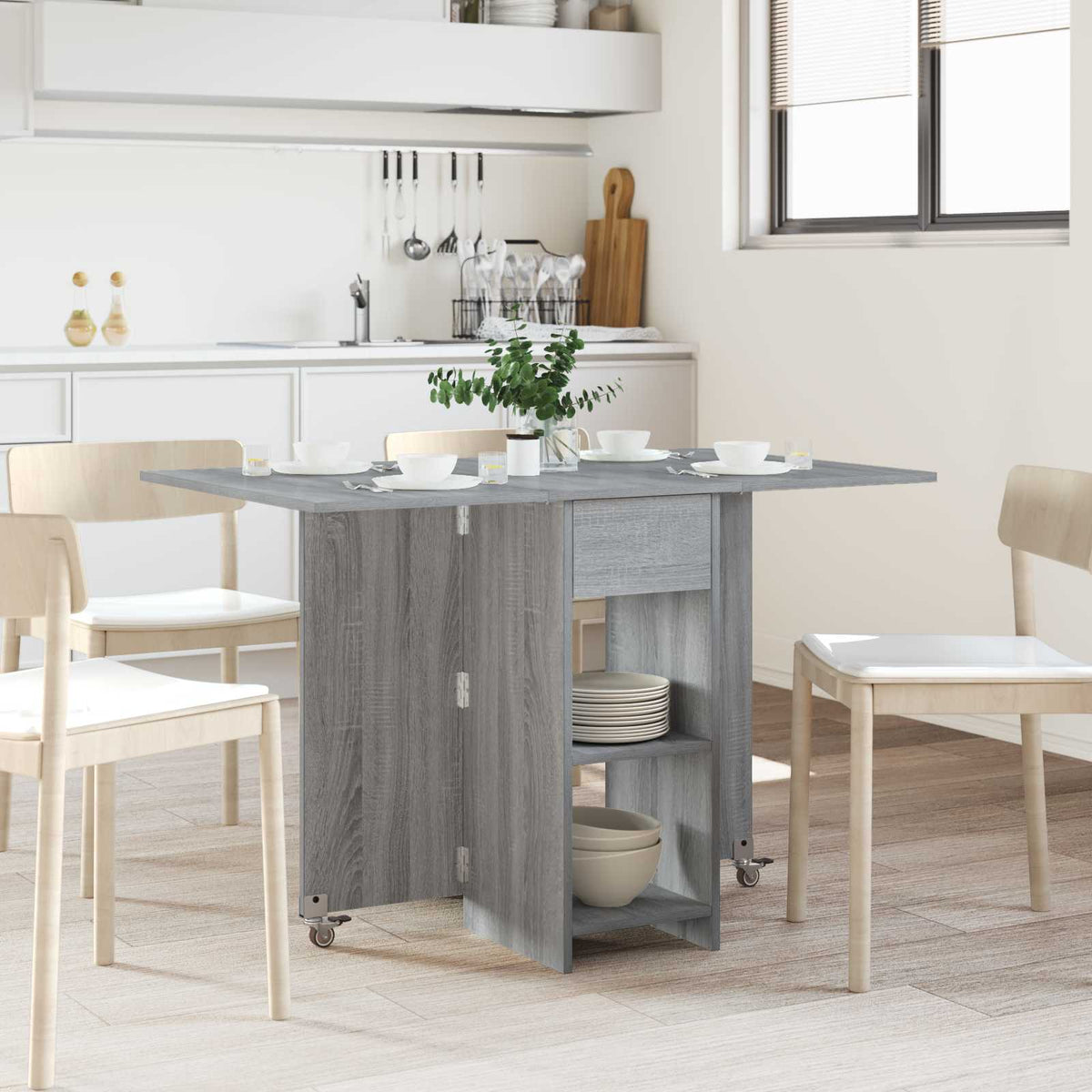 Spisebord 115 X 70 X 75 Cm Konstrueret Træ Rektangulær