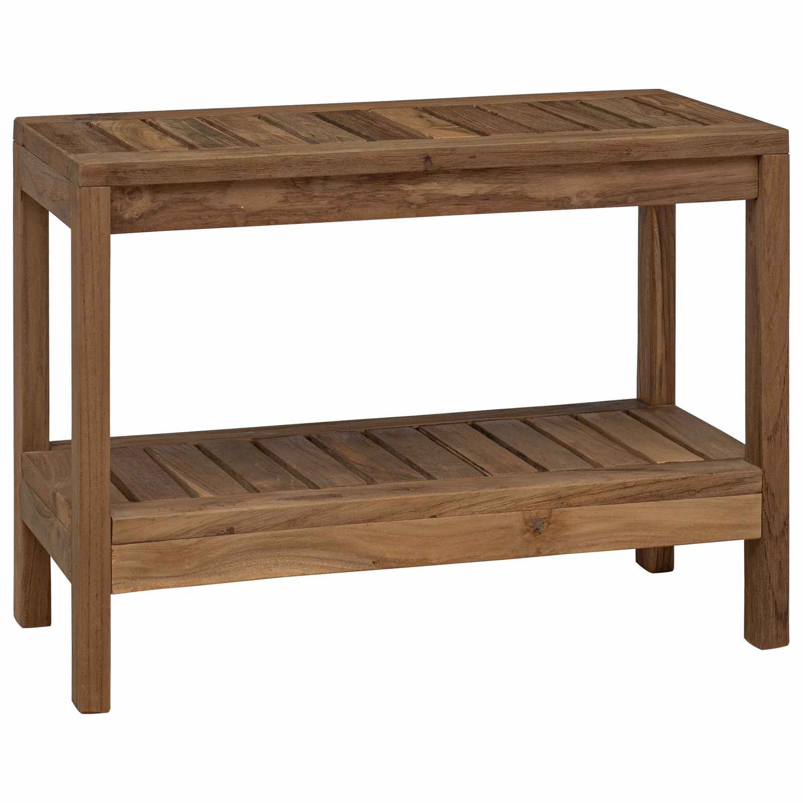 Badeværelse Side Bord Naturfarvet 60 X 30 X 45 Cm