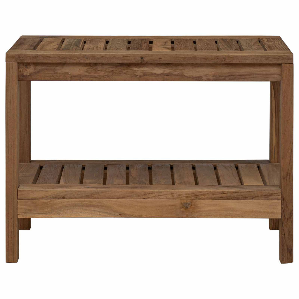 Badeværelse Side Bord Naturfarvet 60 X 30 X 45 Cm