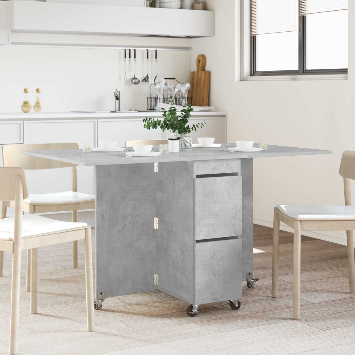 Spisebord 140 X 80 X 77 Cm Konstrueret Træ Rektangulær
