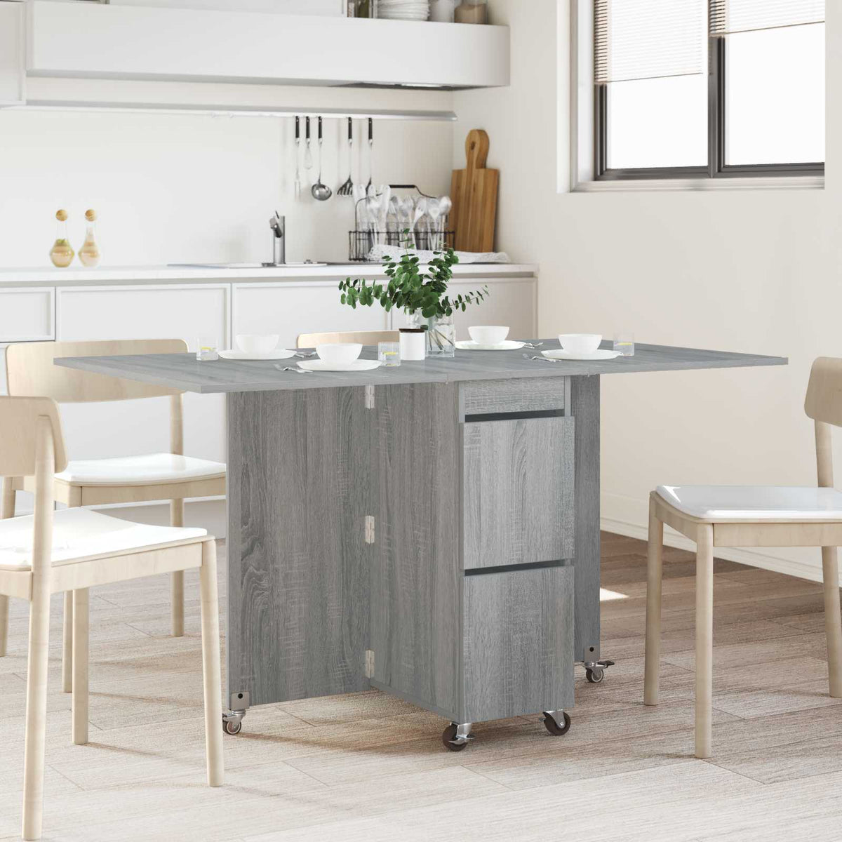 Spisebord 140 X 80 X 77 Cm Konstrueret Træ Rektangulær