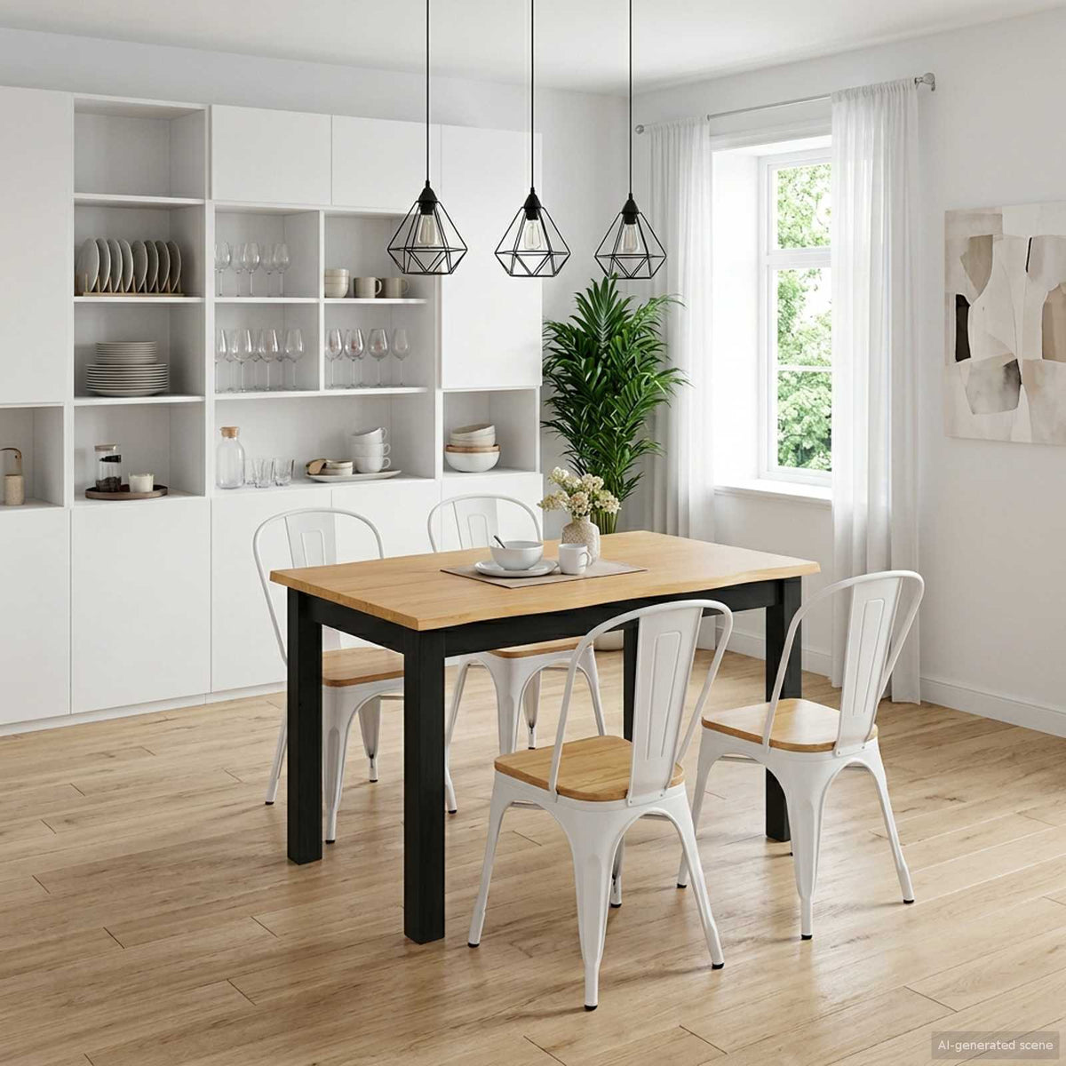 Spisebord Ekai 112 X 70 X 76,5 Cm Massivt Fyrretræ