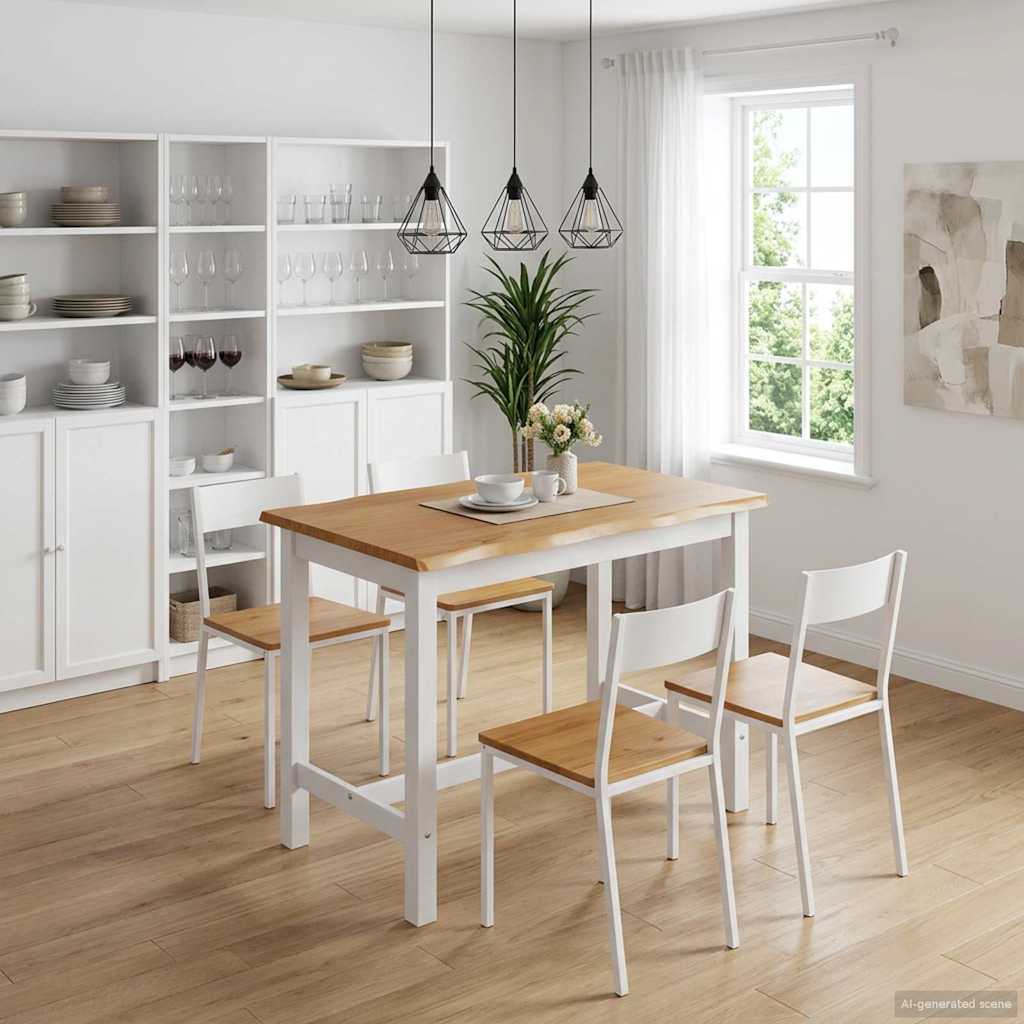 Høj Bar Bord Ekai 112 X 70 X 91 Cm Massivt Fyrretræ