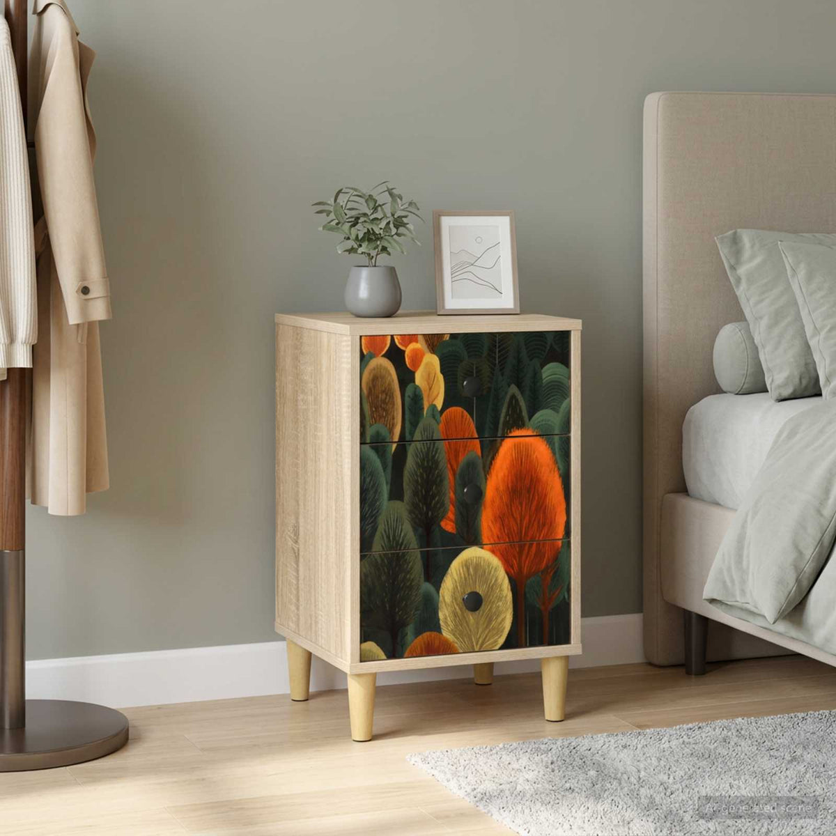 Natskab Mainz Sonoma-Eg 36 X 33 X 60 Cm Konstrueret Træ